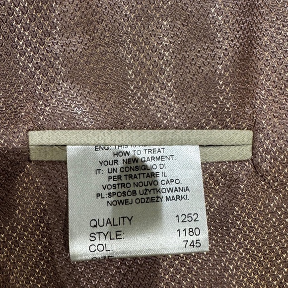 Bertoni Classic Gray Pinstripe Men’s 100% wool suit set Blazer and pants NWT - Picture 5 of 13